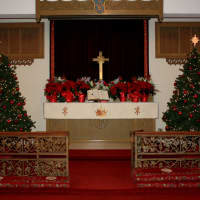 <p>The alter of Trinity Lutheran Church, decorated for Christmas Mass December 25, 2012.</p>