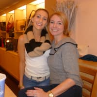 <p>Ashley Feldman, left, and Stephanie Lynn, who both work at Merle Norman on South Avenue in New Canaan, each have resolutions for the new year. Feldman wants to be more organized, while Lynn plans to give up sugar. </p>