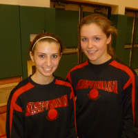 <p>Sleepy Hollow&#x27;s Jessica Tucci, left, and Daniella Carissimo led the Horsemen as All-Tournament players.</p>