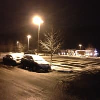 <p>The NYSC Hawthorne parking lot gets covered in snow. </p>
