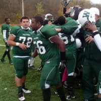 <p>The Woodlands varsity football team won the Section 1 Class C football title with a 35-0 victory versus Rye Neck.</p>
