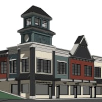 <p>The proposed changes to the Roma Building on Saw Mill River Road.</p>