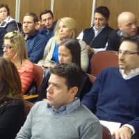 <p>Concerned parents attend Thursday&#x27;s Harrison Town Board meeting to discuss school safety.</p>