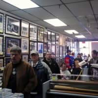 <p>Fans line up at American Legends in Scarsdale to meet New York Rangers defenseman Ryan McDonagh.</p>