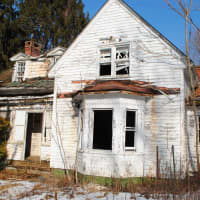 <p>A home on Furnace Dock Road which Cortlandt officials have deemed dangerous. The house is adjacent to the Valeria property, and owned by an arm of AVR Homebuilders. The structure has no formal street address.</p>