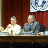 <p>Supervisor Michael Grace, center, said the new parking laws will incentivize promote Yorktown&#x27;s five hamlets.</p>