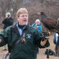 <p>An eagle expert at 2012&#x27;s Eaglefest at Teatown Lake Reservation.</p>