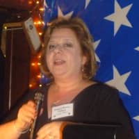 <p>Roslyn Stone-Pollock, Pound Ridge Democratic Committee chair, announces the party&#x27;s candidates.</p>
