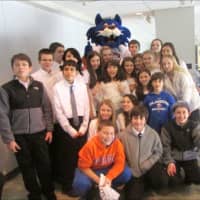 <p>The Port Chester Middle School Band at Webster Bank Arena in Bridgeport, Conn.</p>