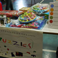 <p>Most of the toys for sale at the Play it Forward Tag sale are marked at 50 cents to $5, but some items such as video games are priced higher.</p>