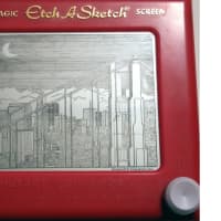 <p>Etch A Sketch of San Francisco.</p>