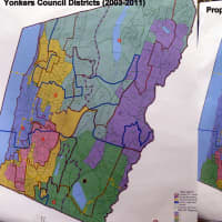 <p>The Democrat&#x27;s proposed redistricting plan (right) and the current council districts (left). </p>
