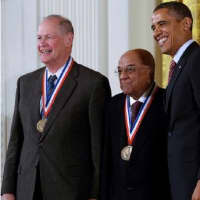 <p>James Wynne of Mount Kisco and two other IBM scientists Rangaswamy Srinivasan, 83, and Samuel Blum, 92, (not pictured)  were honored Feb. 1 by President Barack Obama with the National Medal of Technology and Innovation.</p>