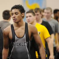 <p>Andre Newland won the 145-pound title Saturday at the Ivy League Wrestling Championships.</p>