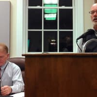 <p>Architect John D&#x27;Angelo of Fuller D&#x27;angelo, right, explained the work needed to prepare Uriah Hill Elementary School to open next fall.</p>