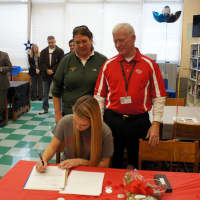 <p>Kristen Conroy of Lakeland High signed a letter of intent to play field hockey for Sacred Heart University.</p>