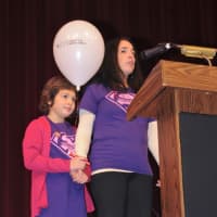 <p>Sabrina Marciante, 8, of South Salem,was awarded the 2012 Honored Patient honor at the Westchester County Center. She stands here with her mother, Barbara Marciante.</p>