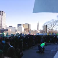<p>The crowd of thousands listened to testimonies, songs and calls to action Thursday at the March For Change.</p>