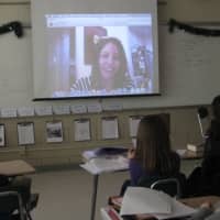 <p>ESPN writer Stacey Pressman answers questions about the writing process from Fairfield Woods Middle School seventh-graders.</p>