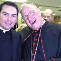 <p>The Rev. Christopher Monturo, pastor of St. Anthony of Padua Church in West Harrison, had the chance to meet the possible future pope Cardinal Timothy Dolan, who celebrated mass at the church on Feb. 16.</p>