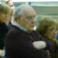 <p>Lewis Dale of Stamford listens to legislators at Monday&#x27;s town hall meeting. Dale summed up the frustration of many in the crowd.</p>