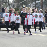 <p>Young Irish dancers showed off their moves.</p>