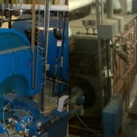 <p>The new and old boilers at Eastchester Middle School.</p>