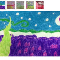 <p>Students in Anne M. Dorner Middle School&#x27;s sixth-grade art classes studied the work &quot;Starry Night&quot; by Vincent van Gogh.</p>