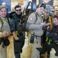 <p>Members of the New York and New Hampshire chapter of the Ghostbusters prepare to bust some heads ... in a spiritual sense of course.</p>