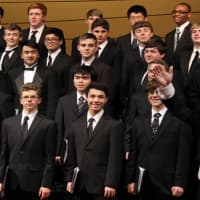 <p>Wilton&#x27;s Chase Smith (front row, center) was one of three Wilton students performing in the All-State Chorus last week.</p>