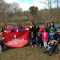 <p>Members of the Junior League of Central Westchester (JLCW) with their families helped clean up the Bronx River.</p>
