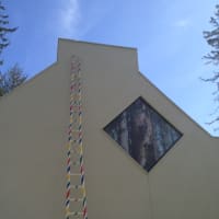 <p>As of Sunday April 21, the exterior of the Katonah Museum of Art is decorated with its newest outdoor exhibition, Six Ladders, by artist Andrea Lilienthal.</p>