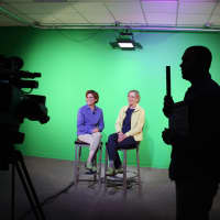 <p>The first &quot;Garden Air&quot; webcast, starring North Salem&#x27;s Pam Pooley and Page Dickey, was filmed last week.</p>