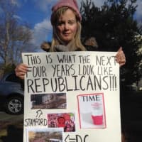 <p>Lisa Boyne, who organized the Women&#x27;s March for Connecticut in Stamford, says she plans to keep protesting.</p>