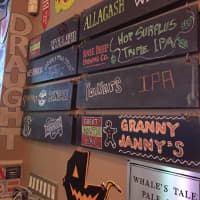 <p>Some of the beers on tap at The Craftsman Ale House in Harrison.</p>
