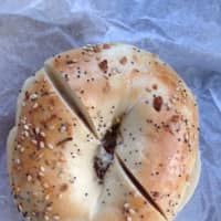 <p>A classic bagel order -- with cream cheese -- at Park Place Bagels in Bronxville.</p>