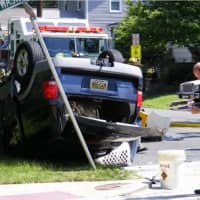 <p>Niall O&#x27;Hagen&#x27;s Ford Explorer after the July 2013 crash in Westwood.</p>