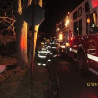 <p>The staging area early Sunday morning at Shore Lane in Lake Baldwin.</p>