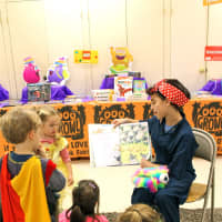 <p>Students at Our Montessori School in Yorktown dressed in costumes for the book fair.</p>