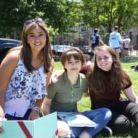 <p>These students are shown at the recent senior picnic at Pelham Memorial High School.</p>