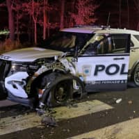 Police Officer Hurt In Bucks County Crash: Authorities