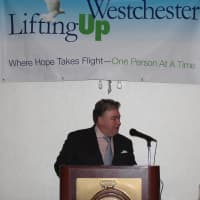 <p>Chef Peter X. Kelly at the Lifting Up Westchester event.</p>
