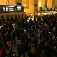 <p>Grand Central Terminal in chaos following hour long delays.</p>
