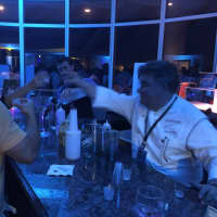 <p>Chef Peter X. Kelly at Slovenia Vodka lounge at &quot;Best Of Westchester&quot; party.</p>