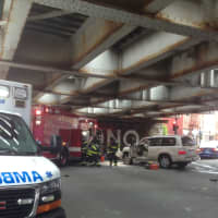 <p>The crash occurred at the intersection of Washington Street at South Main Street/North Main Street in South Norwalk, under the railroad bridge.</p>