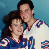 <p>Dan and Trish Hoffman as high school sweethearts.</p>