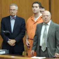 <p>
Defense attorney Brian Neary, Nicholas Piotti, defense attorney John Weichsel (PHOTOS: Mary K. Miraglia)</p>