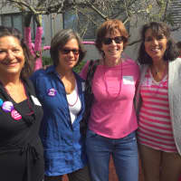 <p>Planned Parenthood supporters, left to right, Ossining residents Mikki Shaw and Fay Chazin and Celeste Theis and Paula Myers, both of Croton.</p>