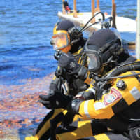 <p>Brookfield police practiced cold water dives into Candlewood Lake this past weekend and found Asian clams but not zebra mussels as had been reported,</p>