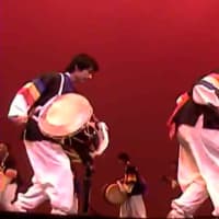 <p>Here&#x27;s an example of traditional Korean folk drumming, called poongmul.</p>